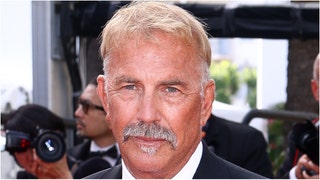 Kevin Costner was emotional during a standing ovation for "Horizon: An American Saga" at Cannes. Watch a video of the moment. (Credit: Getty Images)