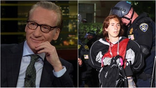 Bill Maher torched the way the media has covered protests on college campuses around America. Watch a video of his comments. (Credit: HBO and Getty Images)