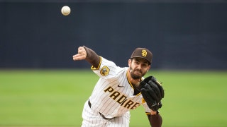 San Diego Padres starting pitcher Dylan Cease fires one in against the San Francisco Giants at Petco Park. (Ray Acevedo-USA TODAY Sports)