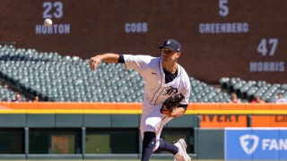 Detroit Tigers starting pitcher Jack Flaherty delivers against the St. Louis Cardinals in the first inning at Comerica Park in Michigan. (David Reginek-USA TODAY Sports)