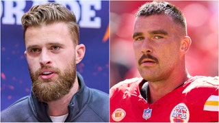 Travis Kelce discussed Harrison Butker's speech, and shared some reasonable comments. What did he say? (Credit: Getty Images)