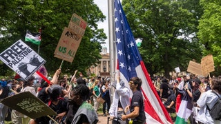 UNC Board of Trustees sides with UNC frat bros who helped save the American flag during a Pro-Hamas protest. 