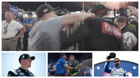 Kyle Busch wrecked Ricky Stenhouse Jr. on Lap 2 of the NASCAR All-Star race, so Stenhouse, and his father, attacked Busch after the race. 