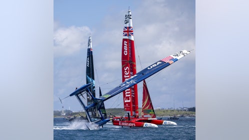 Sail GP USA capsize