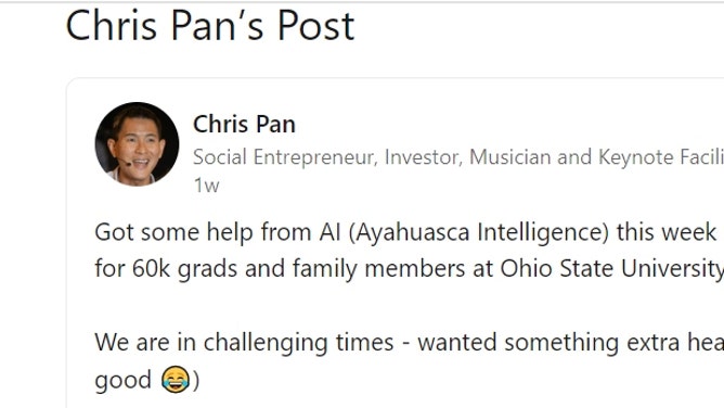 CHRIS PAN LINKEDIN PAGE