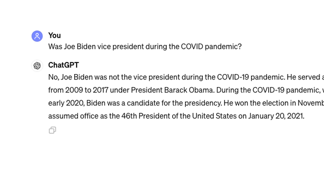 Joe Biden Vice president covid