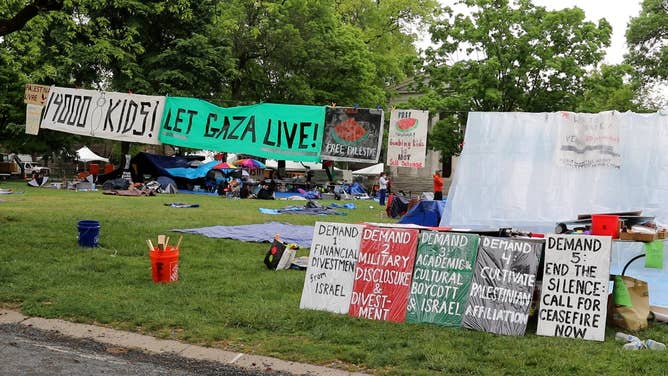 The anti-Israel Princeton protesters finally had to eat, so they brought in replacements to continue the "hunger strike." 