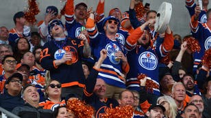 edmonton oilers fan flashes her boobs during win over dallas stars