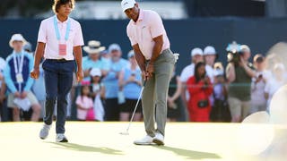 Tiger Woods Is Leaning On His Son, Charlie, For Putting Tips At The U.S. Open
