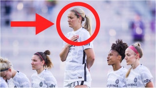 Lindsey Horan explains why she loves the national anthem. (Credit: Getty Images)