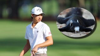 Min Woo Lee Gets Introduced To An Infamous Fox Squirrel At Pinehurst: Video