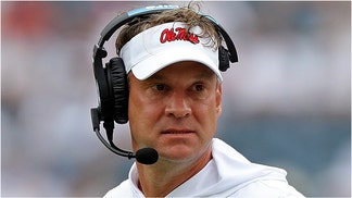 Ole Miss football coach Lane Kiffin savagely trolled Missouri coach Eli Drinkwitz over a cringe recruiting video. Check out his viral tweet. (Credit: Getty Images)
