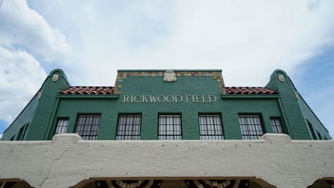 The passing of Willie Mays was announced during a minor league game at Rickwood Field on Tuesday night in Birmingham, Alabama