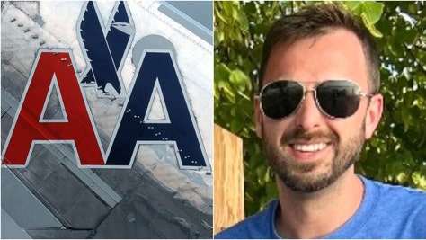 American Airlines bent the knee to David Hookstead after a fiery dispute gained viral attention. What happened between the OutKick writer and the airline? (Credit: Getty Images and David Hookstead)