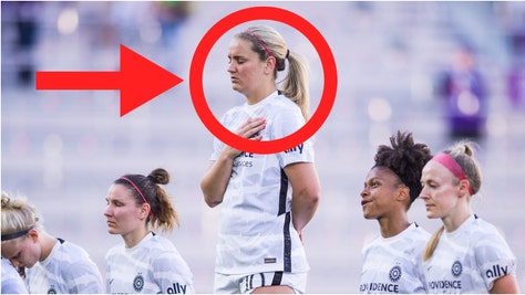 Lindsey Horan explains why she loves the national anthem. (Credit: Getty Images)