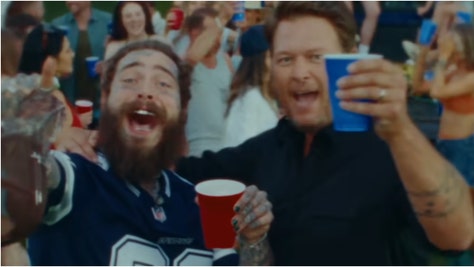 Post Malone dropped an awesome music video for "Pour Me A Drink" with Blake Shelton. Watch the music video. (Credit: Screenshot/YouTube video https://www.youtube.com/watch?v=RoeXmaSE7Lo)