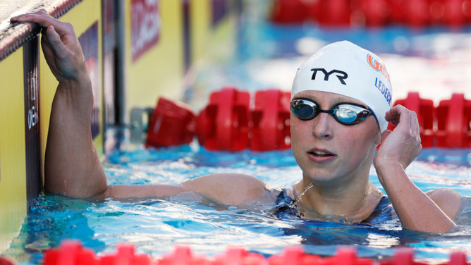 Katie Ledecky Declines To Comment On Transgender Issue But Praises ...