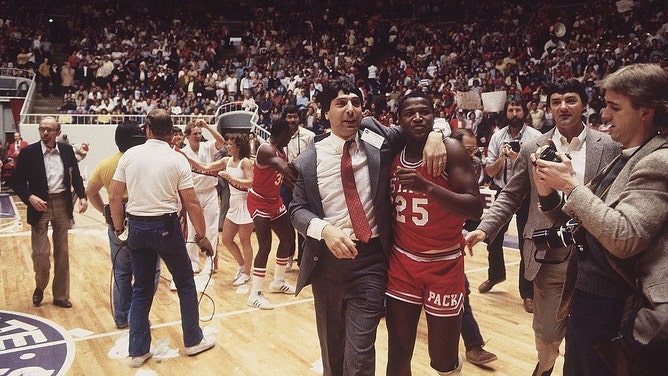 Ten former players on the 1983 national champion NC State Wolfpack are suing the NCAA for NIL compensation. (Andy Hayt/Sports Illustrated via Getty Images)