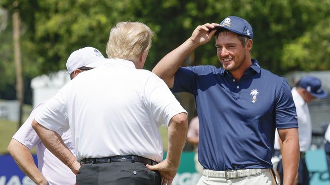 DeChambeau Trump biden golf debate