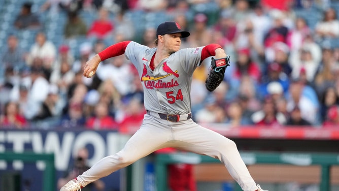 St. Louis Cardinals LHP Sonny Gray throws against the Los Angeles Angels at Angel Stadium in Anaheim. (Kirby Lee-USA TODAY Sports)