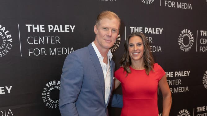 Alexi Lalas and Carli Lloyd attend PaleyLive: A Conversation With FOX Sports: FIFA Women's World Cup 2023 at Paley Center For Media on June 12, 2023 in New York City.