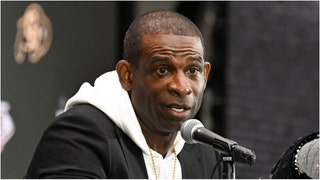 Deion Sanders embarrassed himself with some comments about "College Football 25" and Shedeur Sanders and Travis Hunter. What did he say? (Credit: Candice Ward-USA TODAY Sports)
