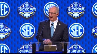 SEC Commissioner Greg Sankey speaks to kickoff SEC Media Days