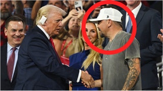 Country music star Jason Aldean was in the house Thursday night at the RNC to support Donald Trump. See videos of him in attendance. (Credit: Getty Images)