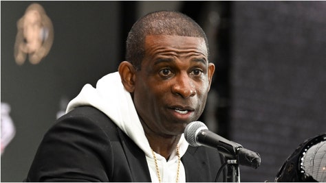 Deion Sanders embarrassed himself with some comments about "College Football 25" and Shedeur Sanders and Travis Hunter. What did he say? (Credit: Candice Ward-USA TODAY Sports)