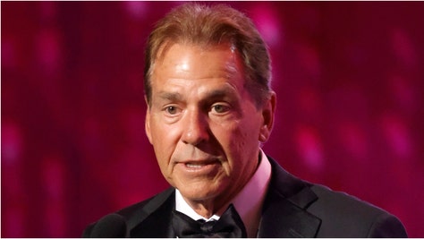 Former Alabama coach Nick Saban shared a powerful message about compassion during a speech at the ESPYs. Watch a video of his comments. (Credit: Getty Images)