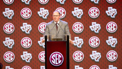 Mike Elko A&M SEC playoffs