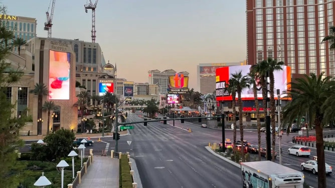 A look at The Strip in the early morning hours. (Credit: David Hookstead)