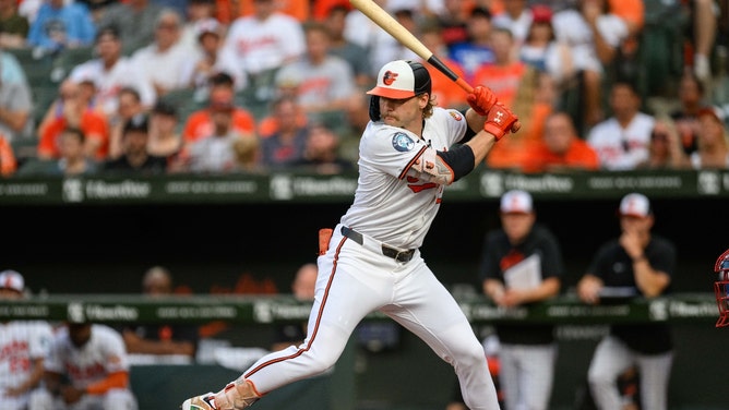 Baltimore Orioles SS Gunnar Henderson appears in his first-ever MLB Home Run Derby Monday. (Reggie Hildred-USA TODAY Sports)