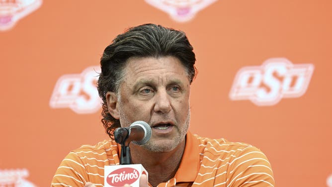 Mike Gundy (Credit: Candice Ward-USA TODAY Sports)