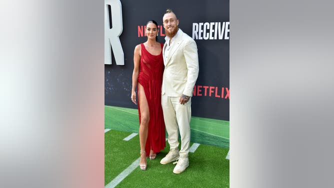 claire kittle red carpet netflix premiere receiver