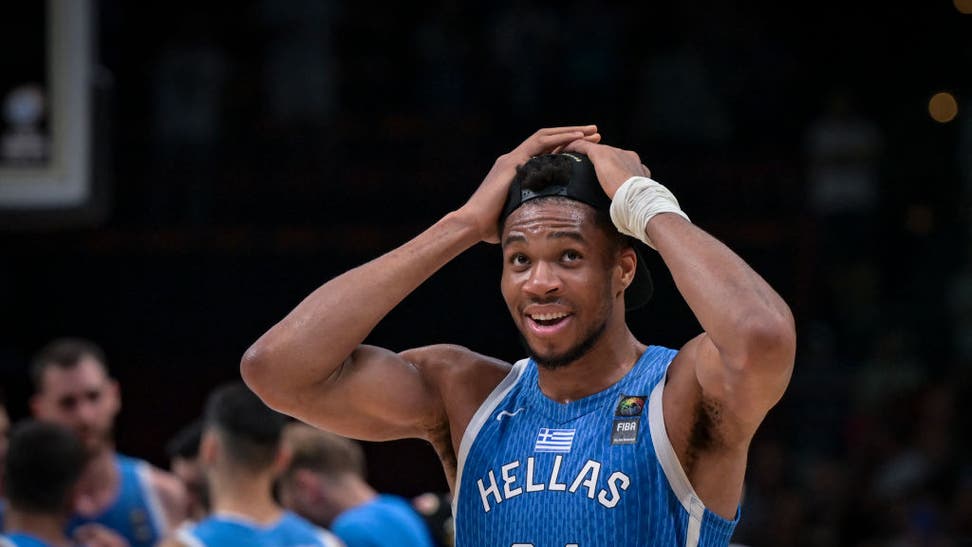 Giannis Antetokounmpo Gets Super Emotional After Pushing Greece To Olympics