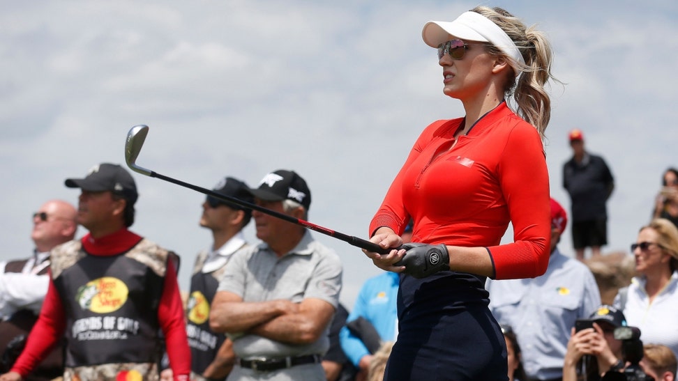 Golf influencer Paige Spiranac continues to climb the charts, this time giving tips and tricks on how to hit bombs with a massive chest.