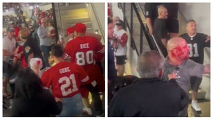 49ers raiders fan bloody brawl