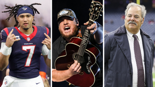 C.J. Stroud Joins Luke Combs On Stage; Texans Owner Cal McNair Shotguns A Beer