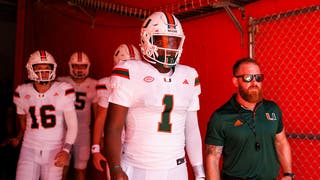 Miami QB Cam Ward put on a show Saturday afternoon against the Florida Gators