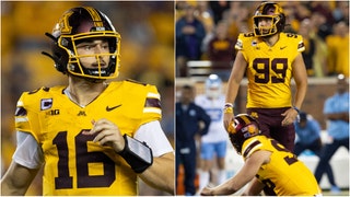 The Minnesota Gophers set off fireworks after losing to North Carolina after a missed field goal. Watch a video of the embarrassing mistake. (Credit: Getty Images)