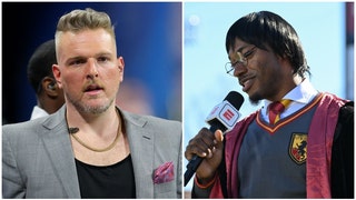 Pat McAfee stirred the pot this week by saying that men don't belong in women's sports, which is apparently a huge issue at ESPN.