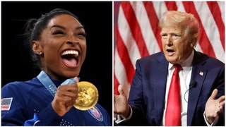 Olympian Simone Biles appears to take a shot at Donald Trump over his 'black job' comment from this week. 