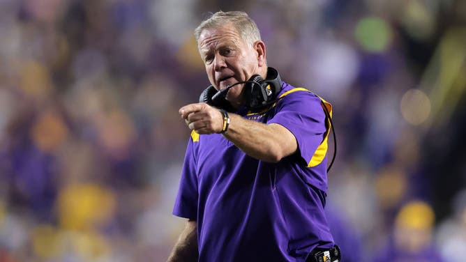 LSU football coach Brian Kelly says Oklahoma State's NIL idea of QR codes takes away from 'collegiate' gameday experience