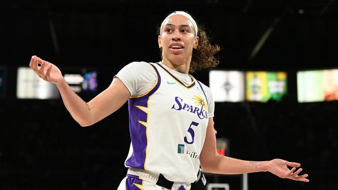 Los Angeles Sparks forward Dearica Hamby is suing the Las Vegas Aces and the crowd in Vegas booed her during Sunday's game.