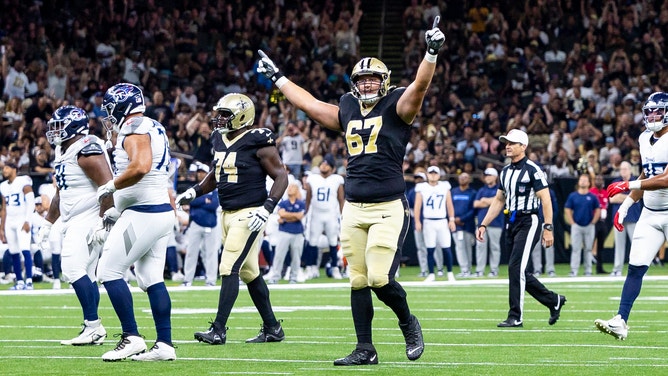 The New Orleans Saints nearly returned a missed field goal for a touchdown against the Tennessee Titans in preseason action.