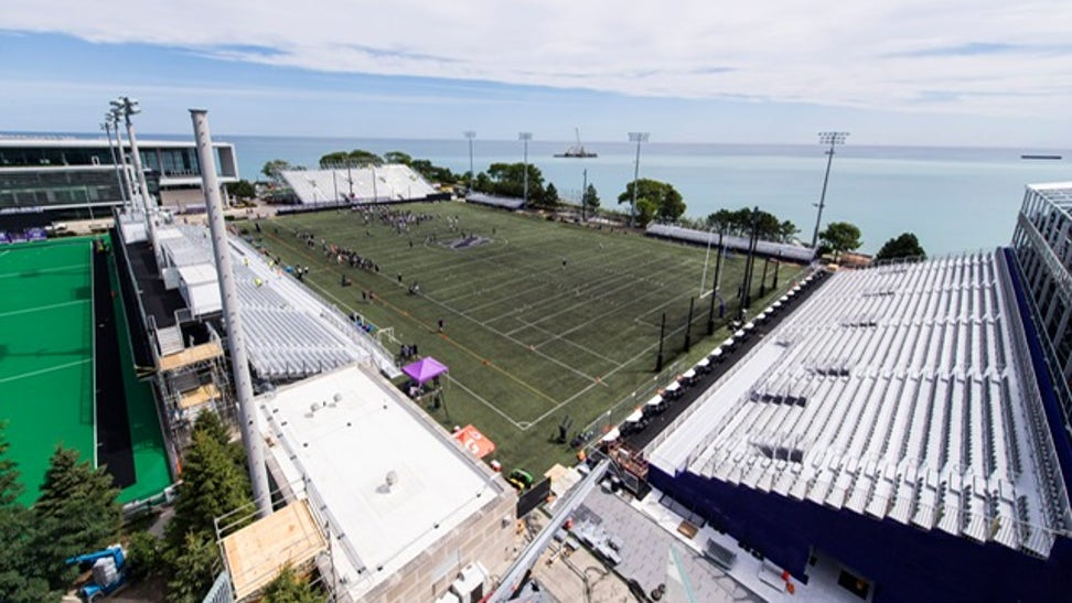 Northwestern will be playing their home games on Lake Michigan, and players are ready for a new tradition after wins. 