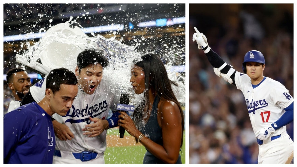 SHOHEI OHTANI GATORADE BATH