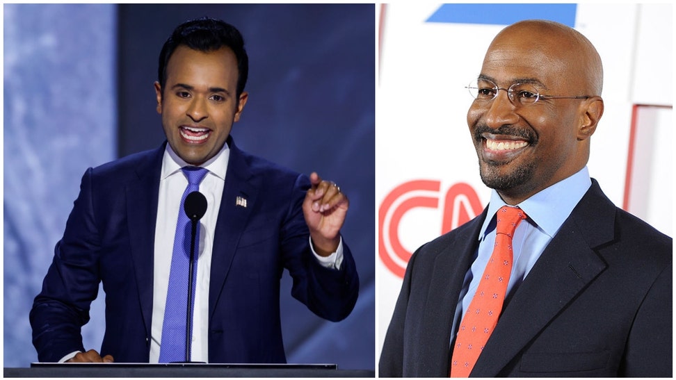 Vivek Ramaswamy and CNN's Van Jones are going viral for their meeting at the DNC.