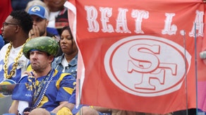 rams fan knocks out 49ers fan fight sofi stadium